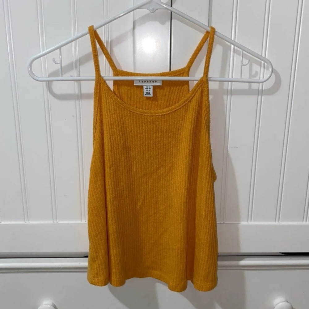 •topshop yellow tank top